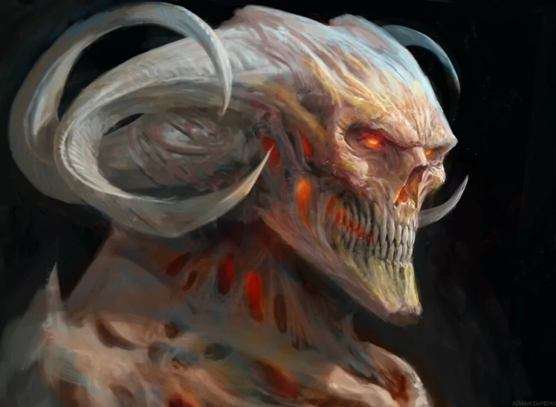  Demon Head by Antonio J. Manzanedo