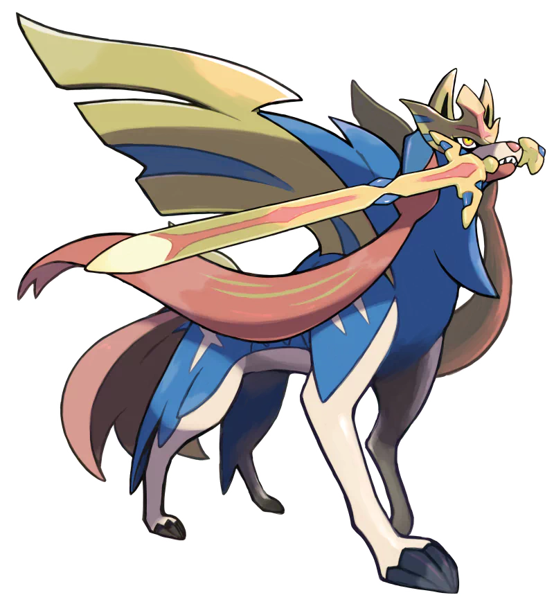 Pokémon Shield Pokémon Sword Pokemon Zacian (Pokémon) video game Pokémon: Sword and Shield Image