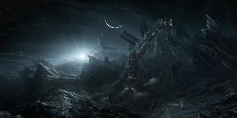  Asteroid Base by Artem Khorchev