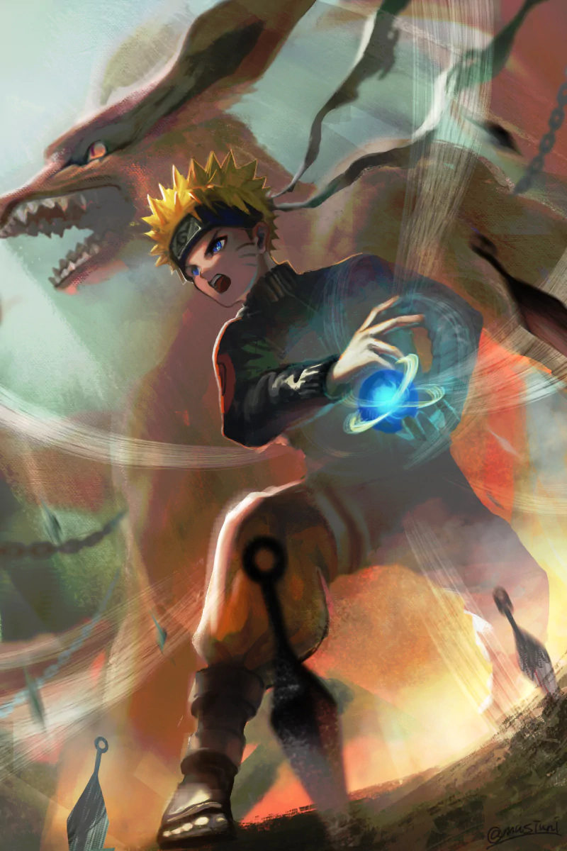 Rasengan (Naruto) Kurama (Naruto) Naruto Uzumaki Anime Naruto Image