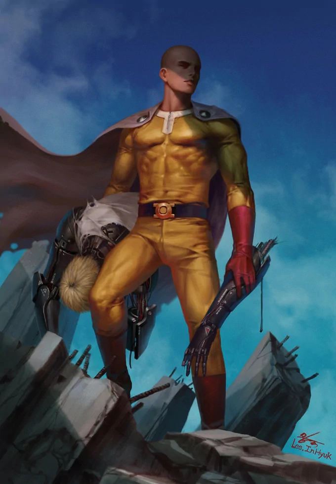 Genos (One-Punch Man) Saitama (One-Punch Man) Anime One-Punch Man Image