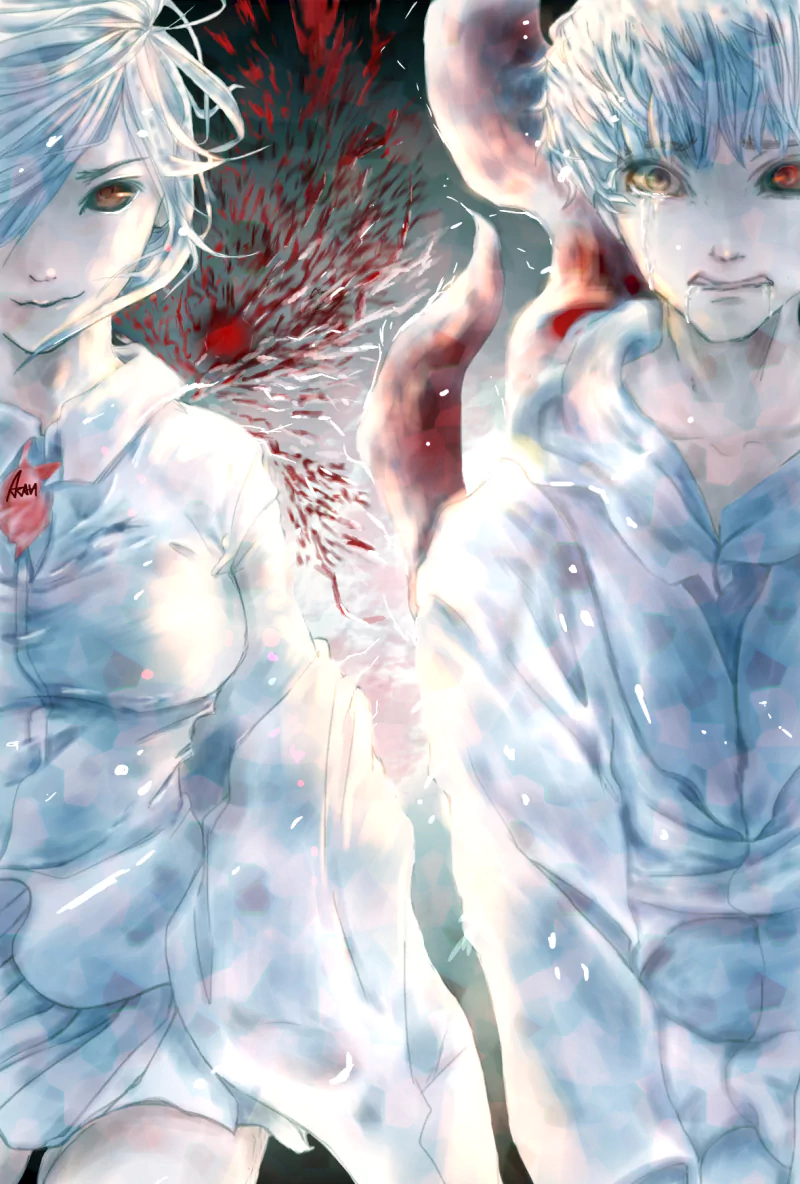 Ken Kaneki Touka Kirishima Anime Tokyo Ghoul Image