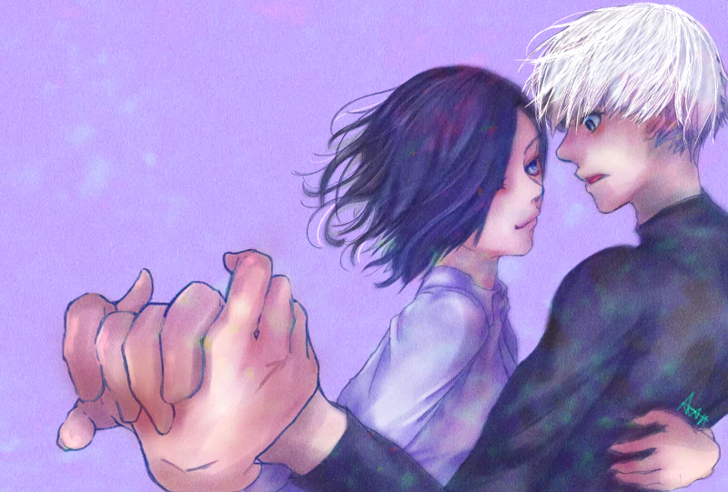 Touka Kirishima Ken Kaneki Anime Tokyo Ghoul Image