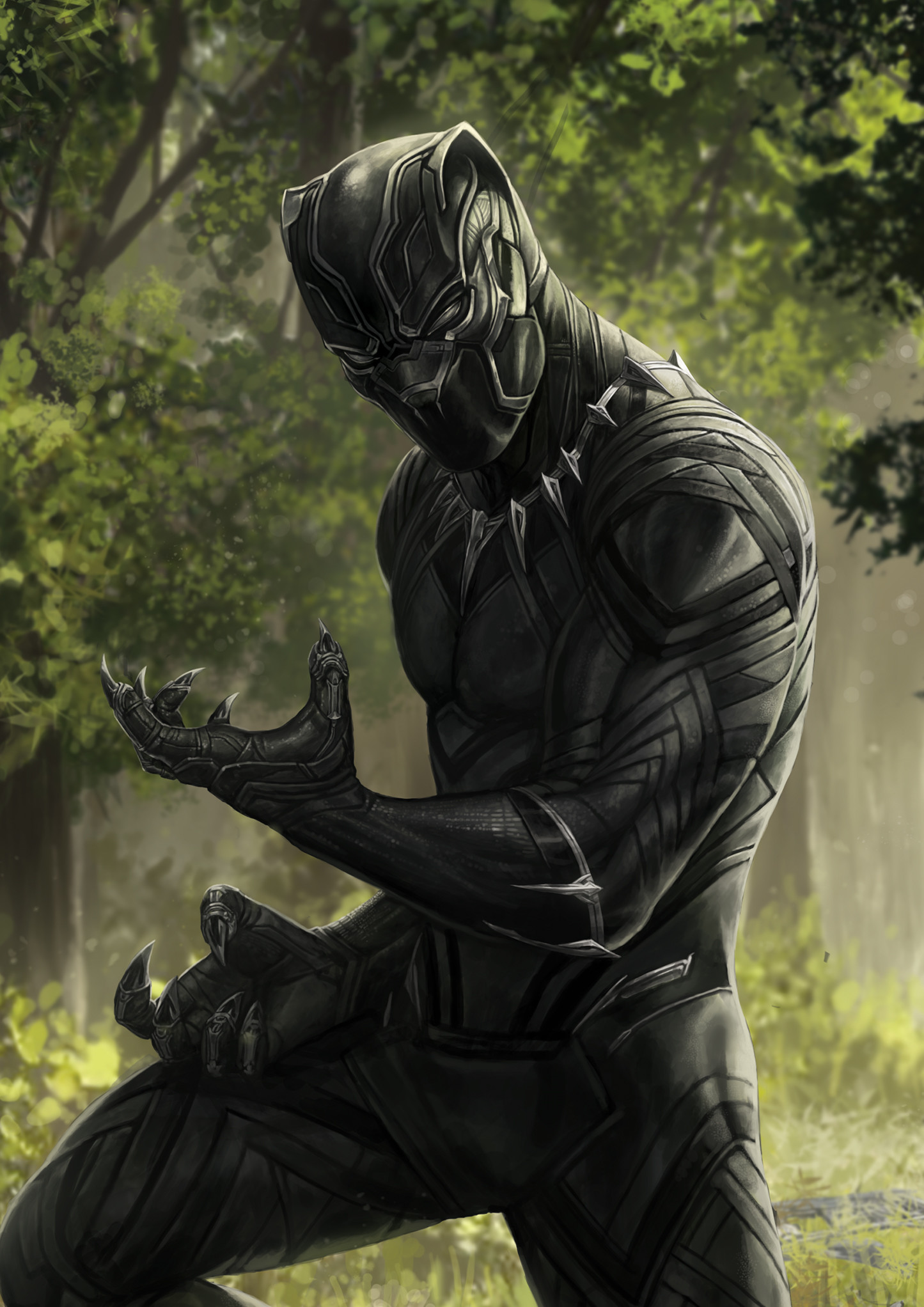 Black Panther Art by Yongsub Song