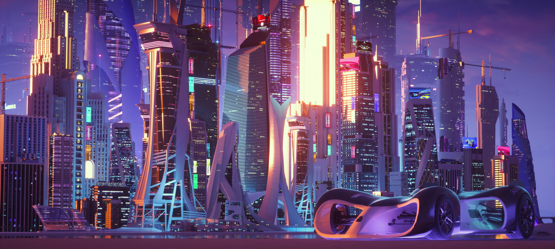 Sci Fi City Art by Zaki Aby