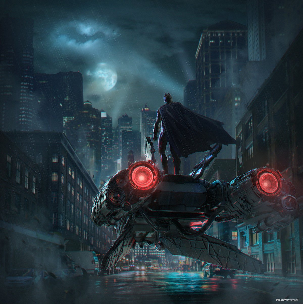Download Bat-Signal Gotham City Comic Batman Art