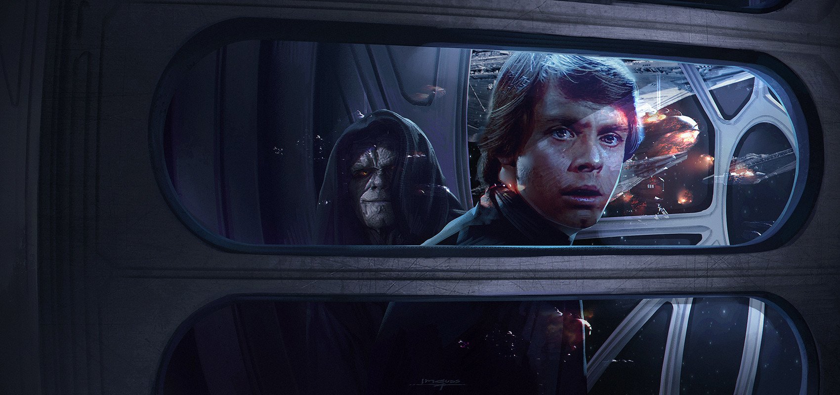 Download Darth Sidious Luke Skywalker Sci Fi Star Wars Art