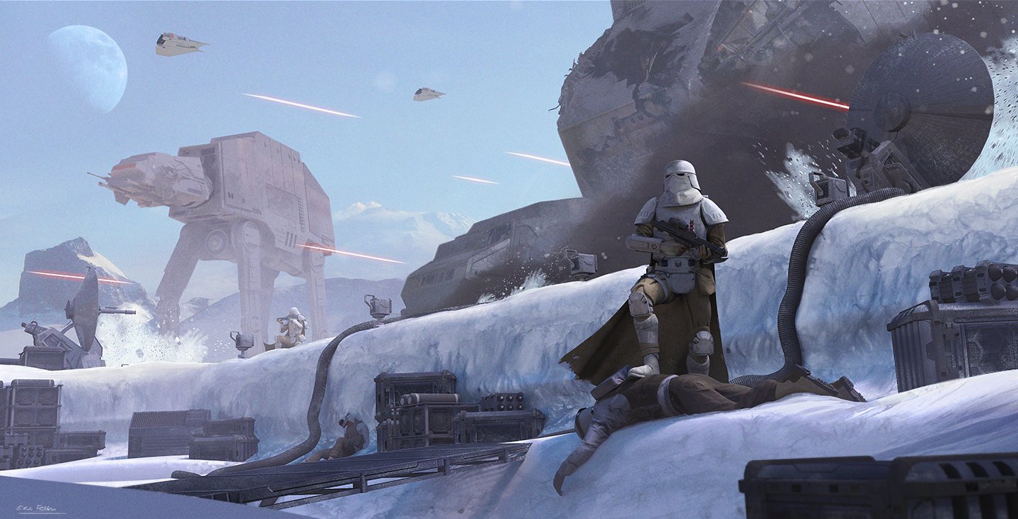 Download Hoth (Star Wars) AT-AT Walker Snowtrooper Sci Fi Star Wars Art