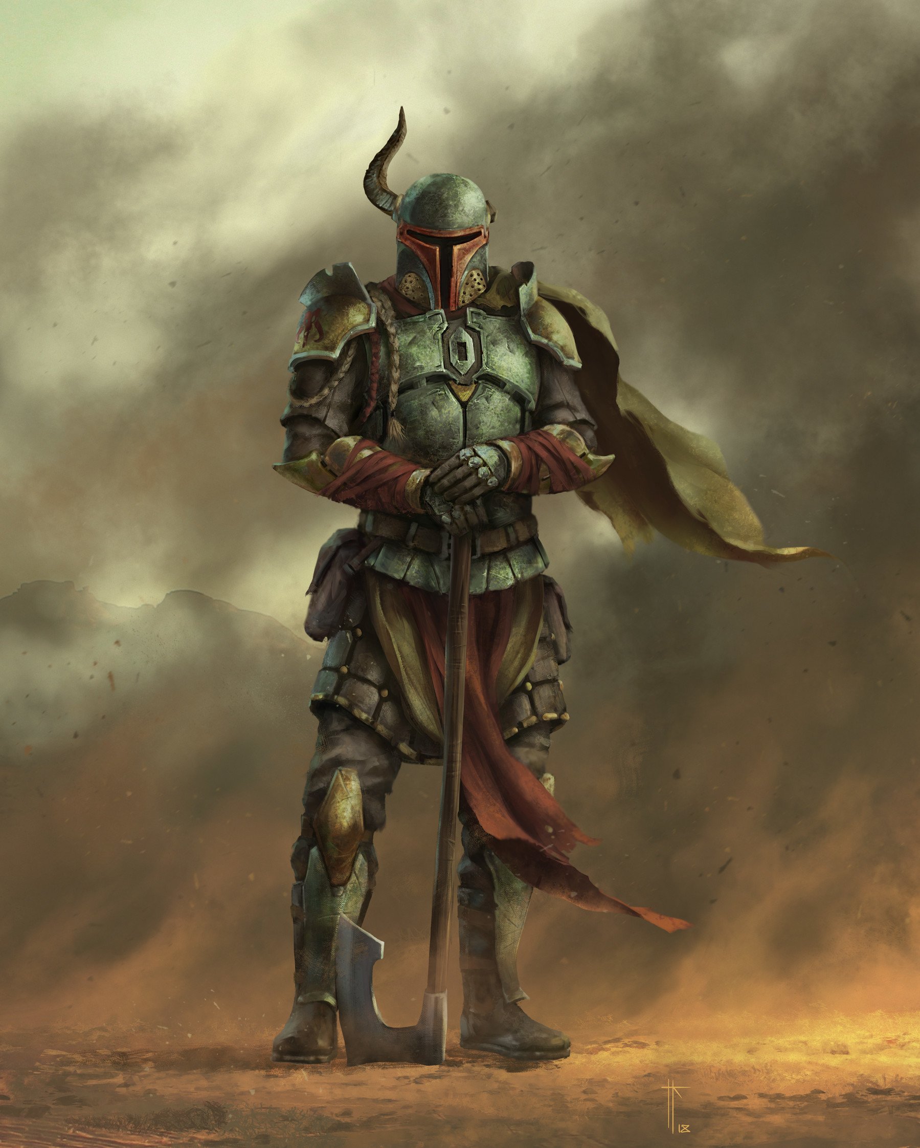 Download Boba Fett Sci Fi Star Wars Art