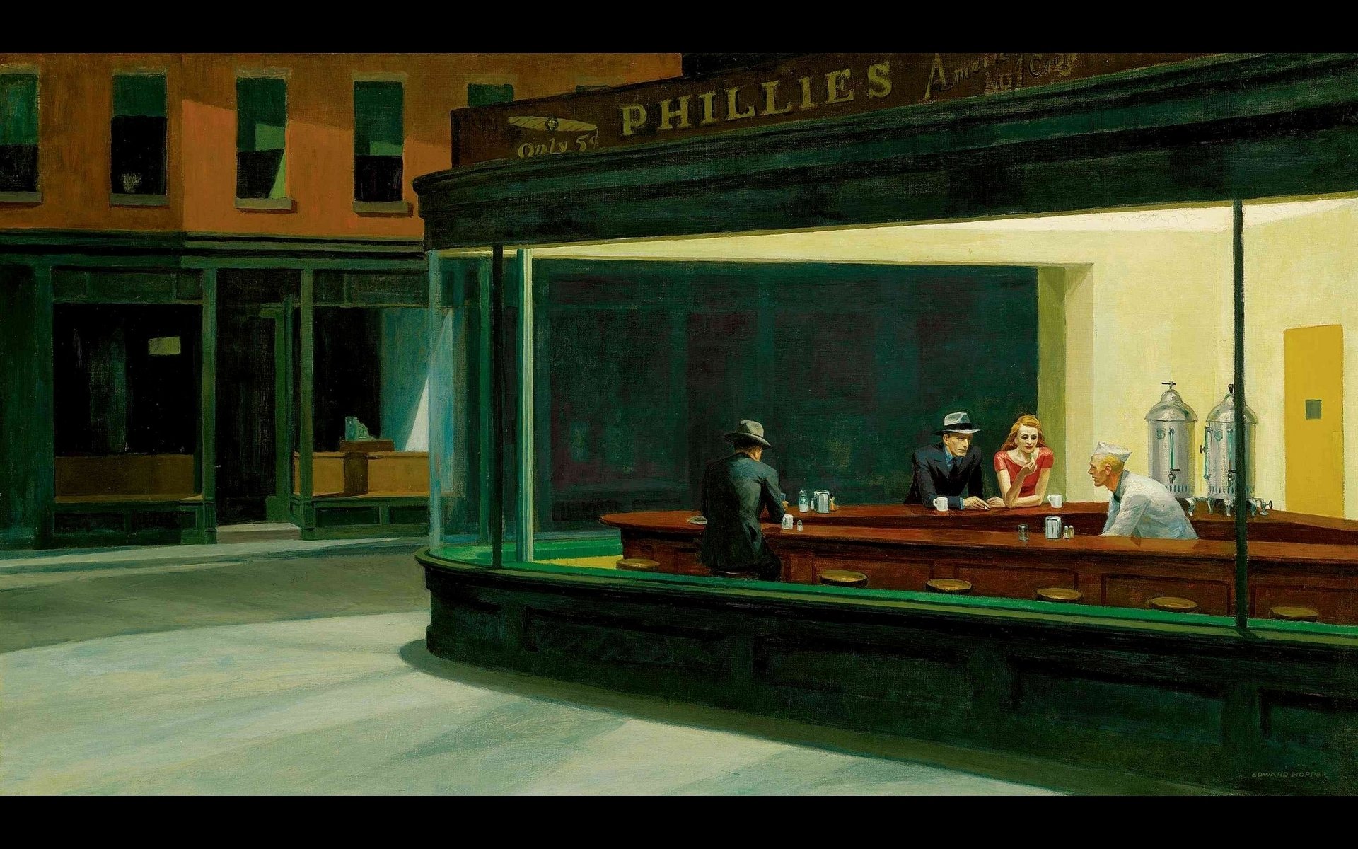 Download Artistic Nighthawks At The Diner Art