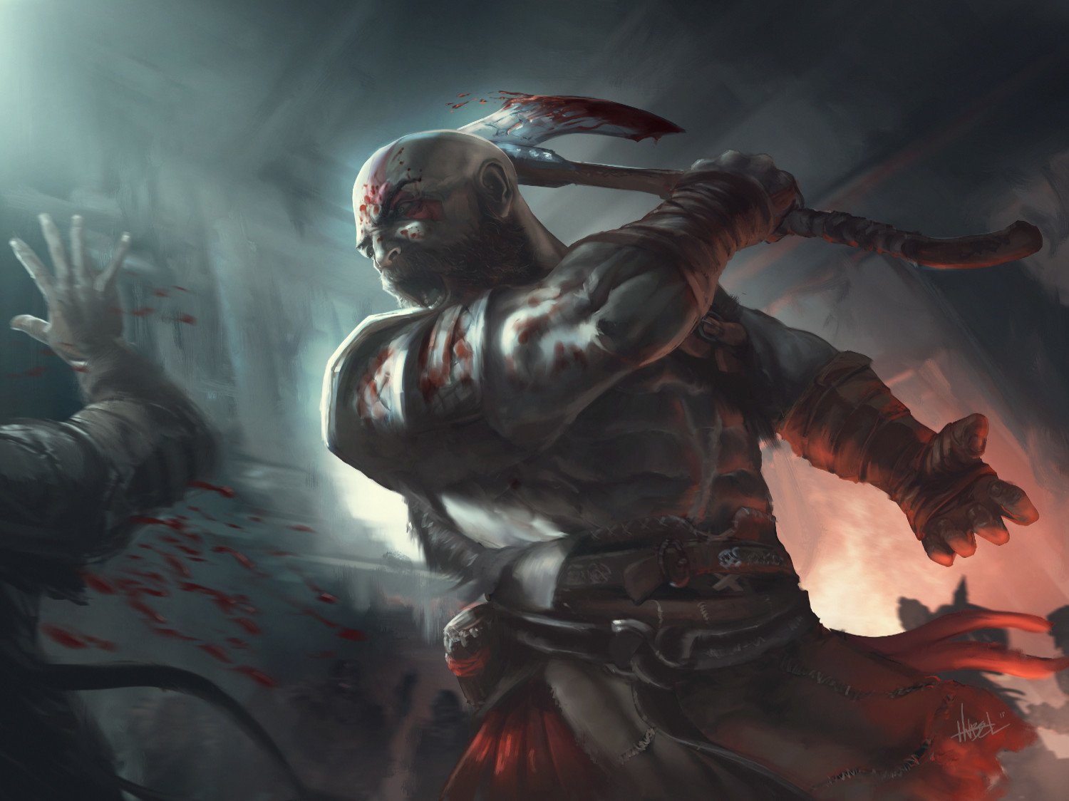 Download Kratos (God Of War) Video Game God Of War (2018) Art