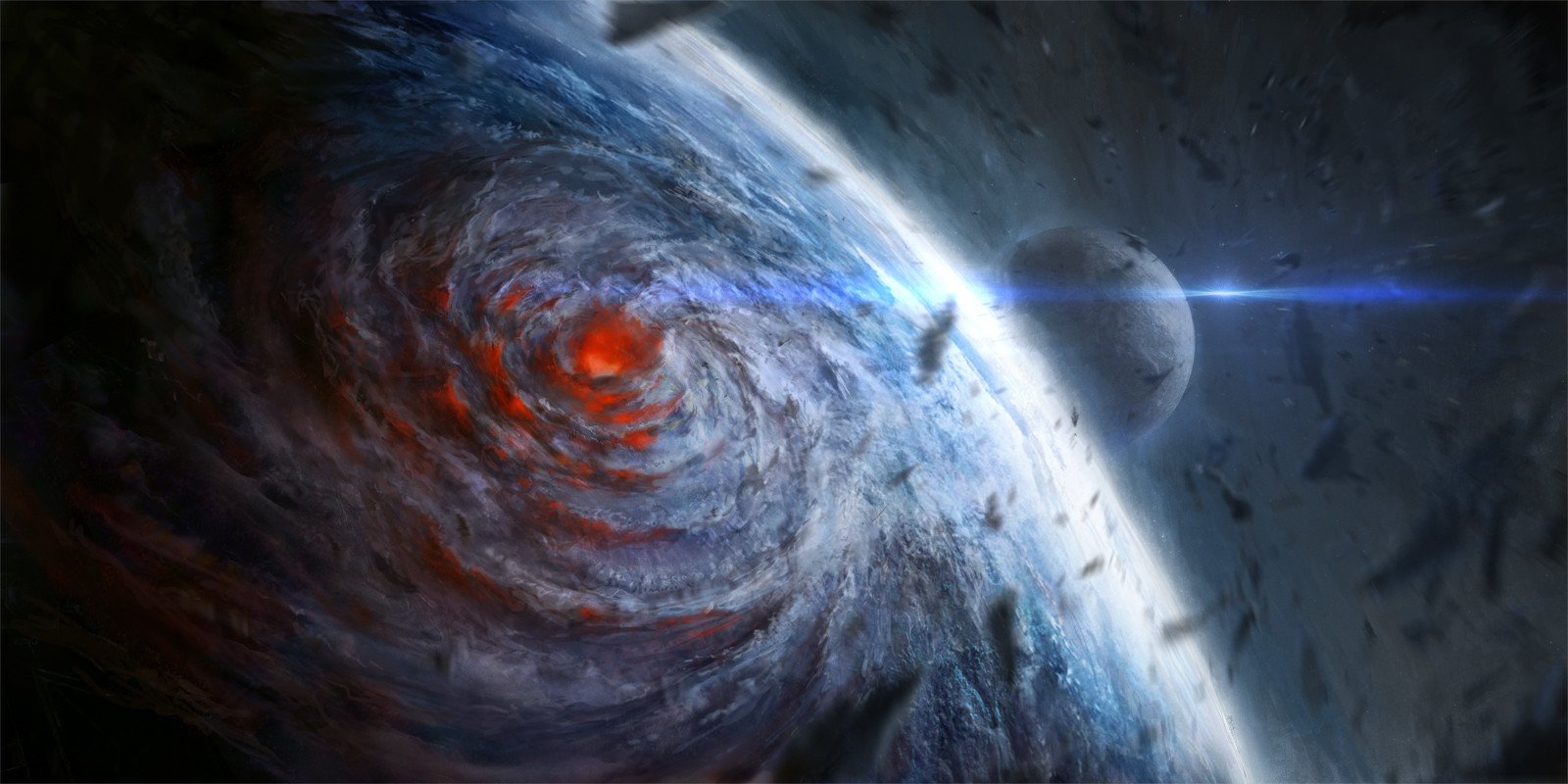 Download Storm Sci Fi Planet Art