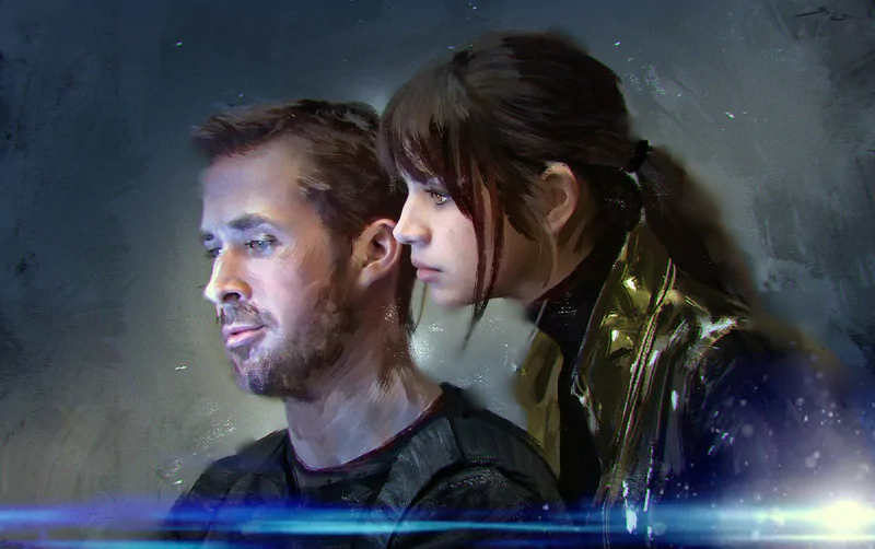 Joi (Blade Runner 2049) Ana de Armas Officer K (Blade Runner 2049) Ryan Gosling movie Blade Runner 2049 Image