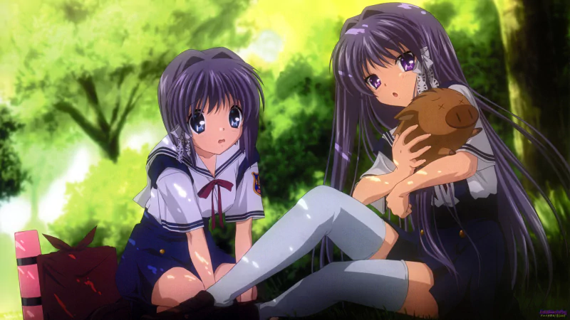 Ryou Fujibayashi Kyou Fujibayashi Botan (Clannad) Anime Clannad Image