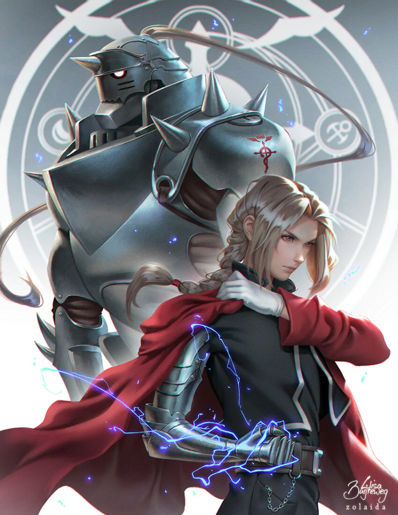 Alphonse Elric Edward Elric Anime Fullmetal Alchemist Image