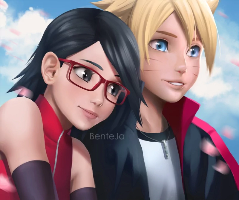 Sarada Uchiha Boruto Uzumaki Anime Boruto Image
