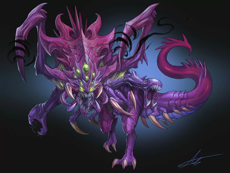  League of Legend Baron + Cho'gath Mix Fanart by Park Jun Seok