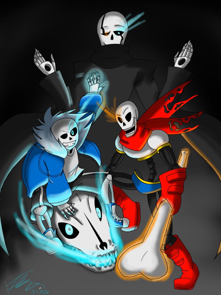 Sans and Papyrus The Skele-dads