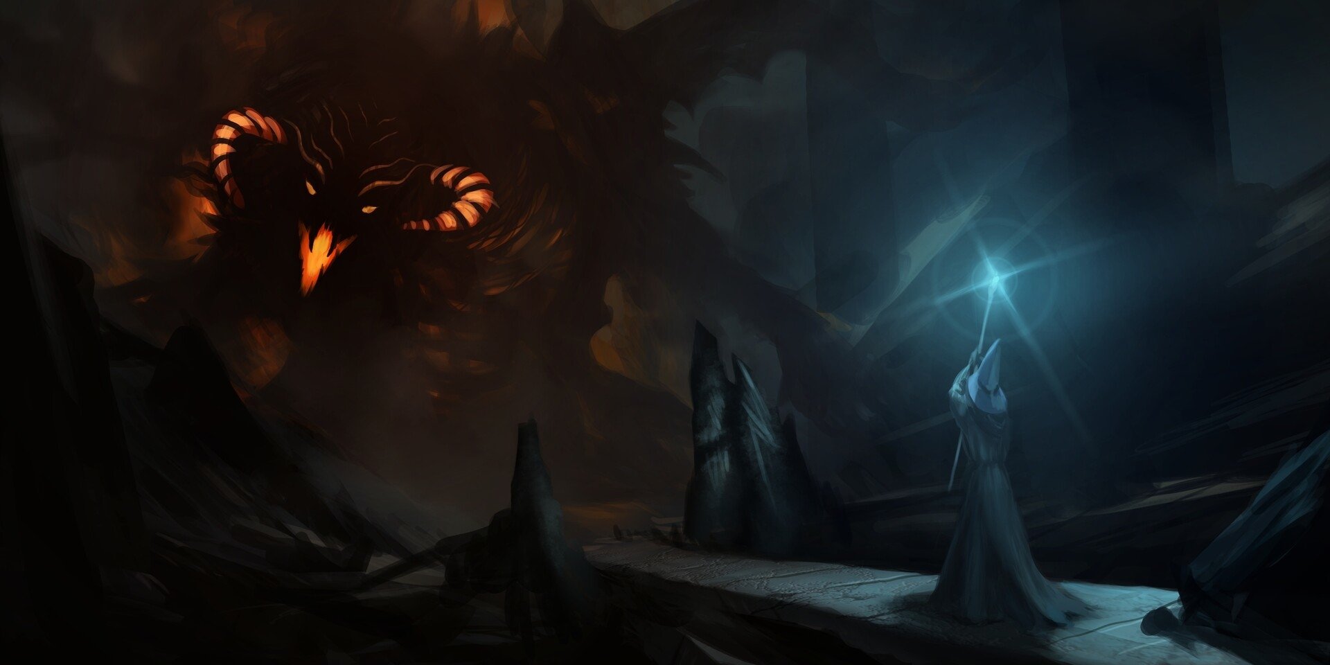Download Balrog (Lord Of The Rings) Gandalf Fantasy The Lord Of The Rings Art