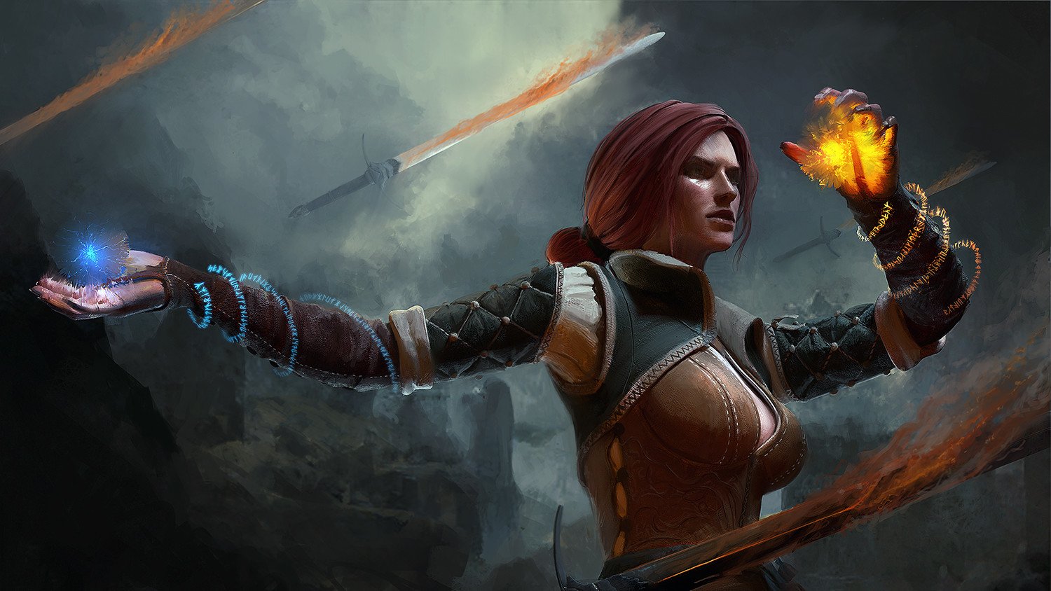 Download Triss Merigold Video Game The Witcher 3: Wild Hunt Art