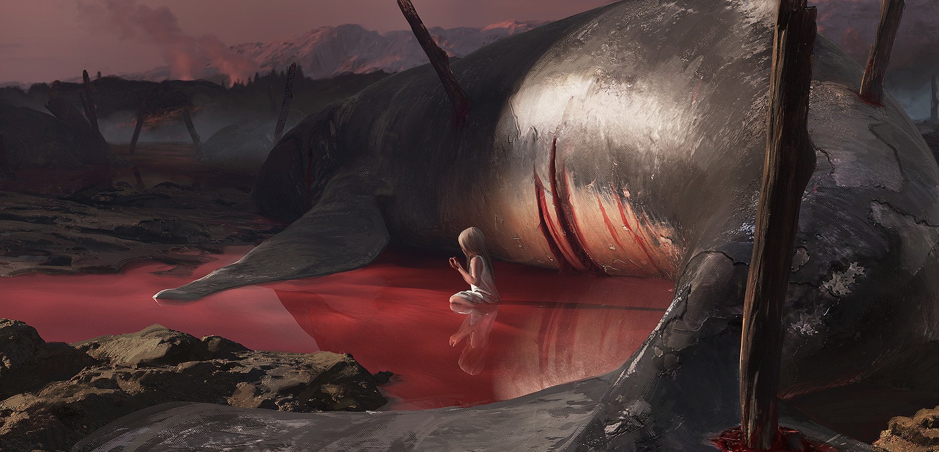 Download Child Whale Dark Art