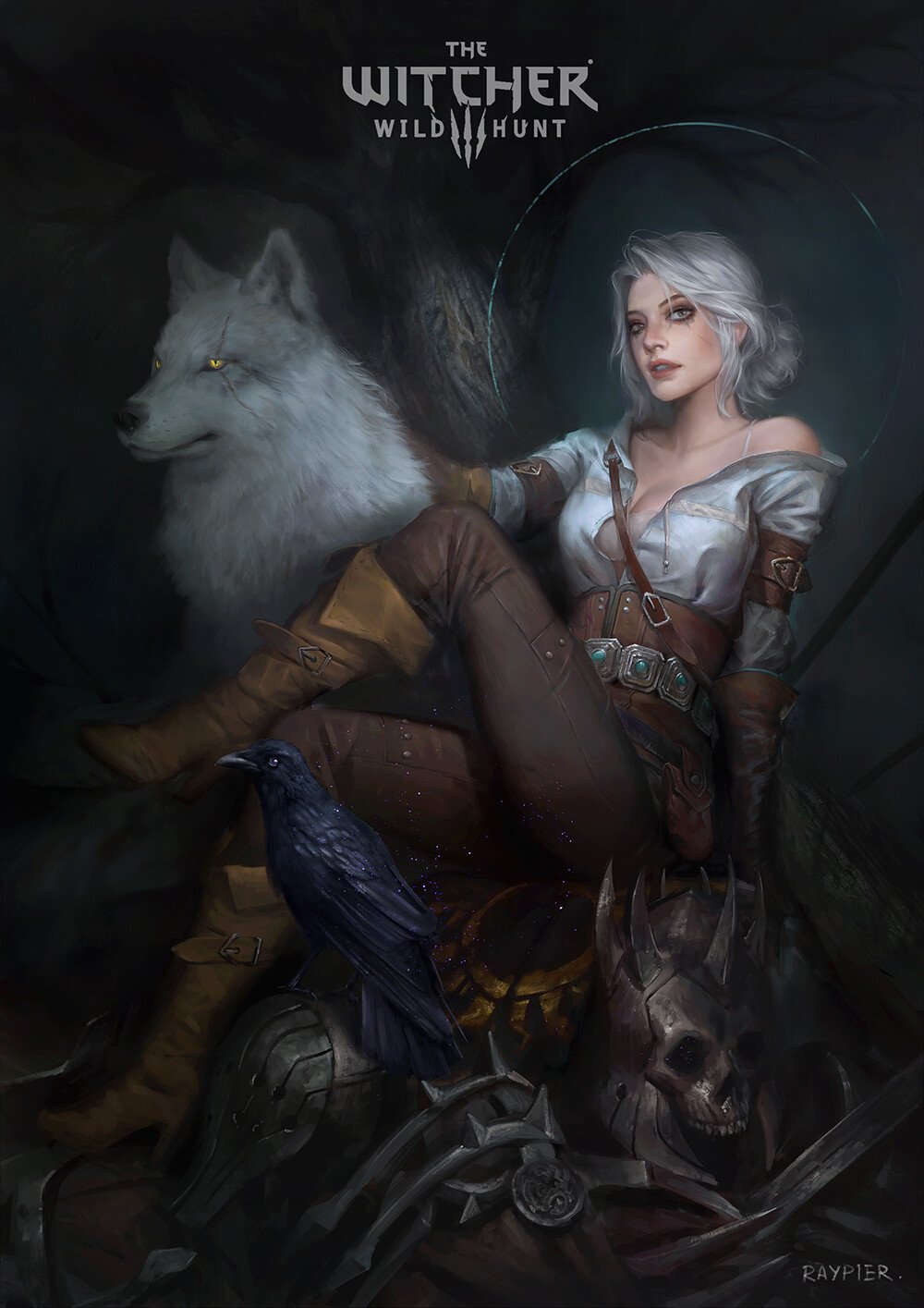 Download Eredin Bréacc Glas Ciri (The Witcher) Video Game The Witcher 3: Wild Hunt Art