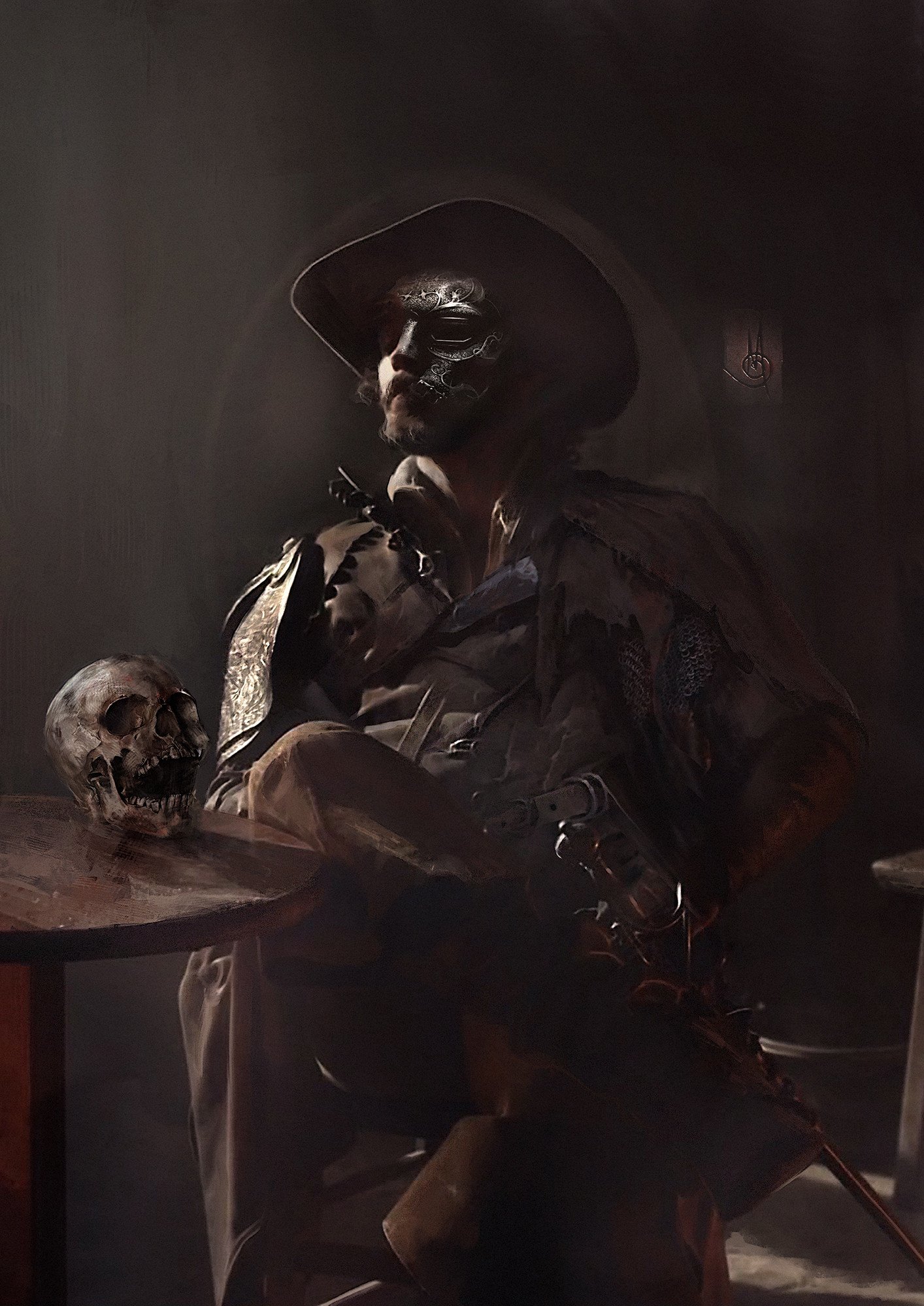 Download Mask Skull Fantasy Warrior Fantasy Warrior Art