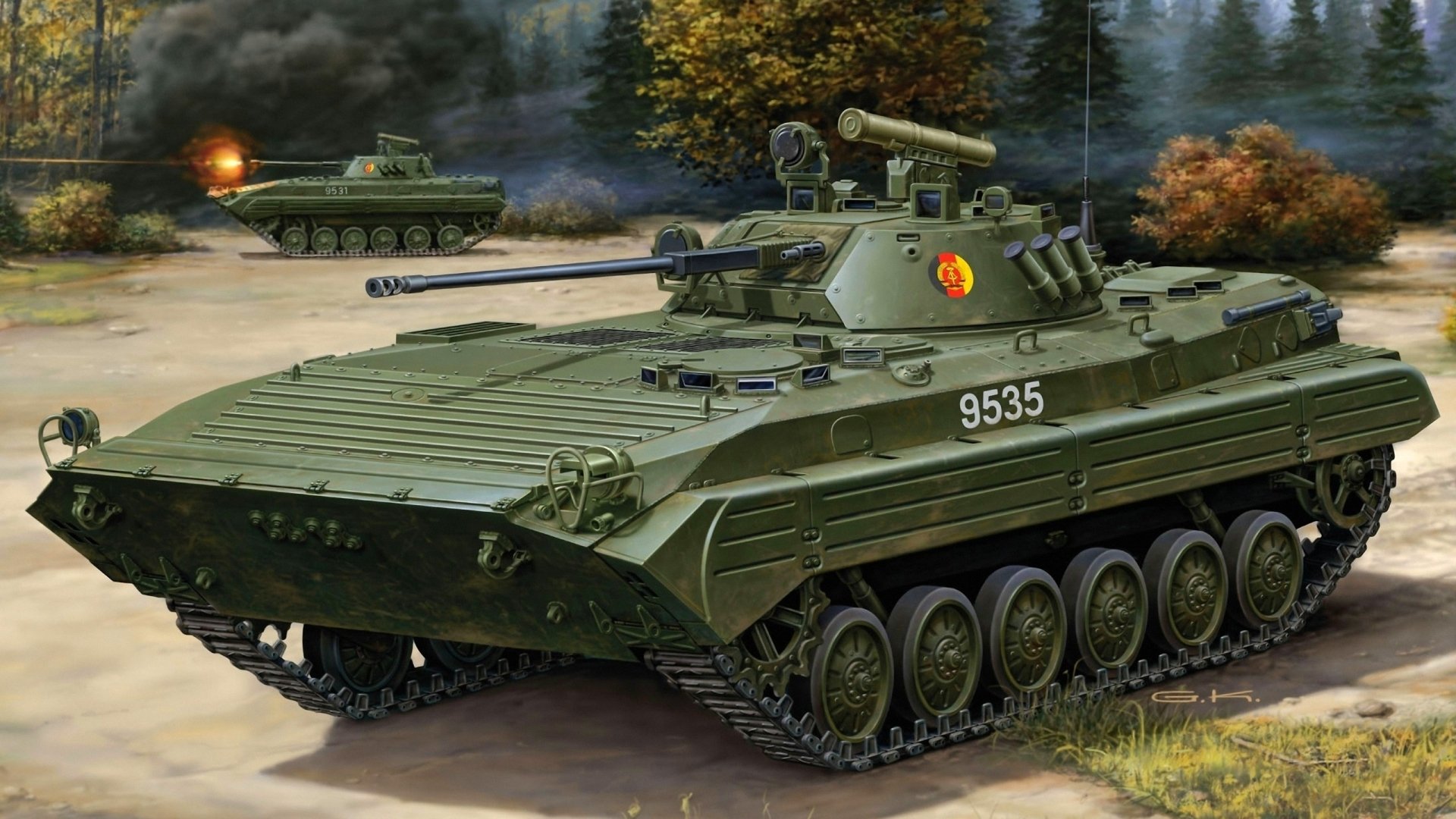 Military BMP 2 Art