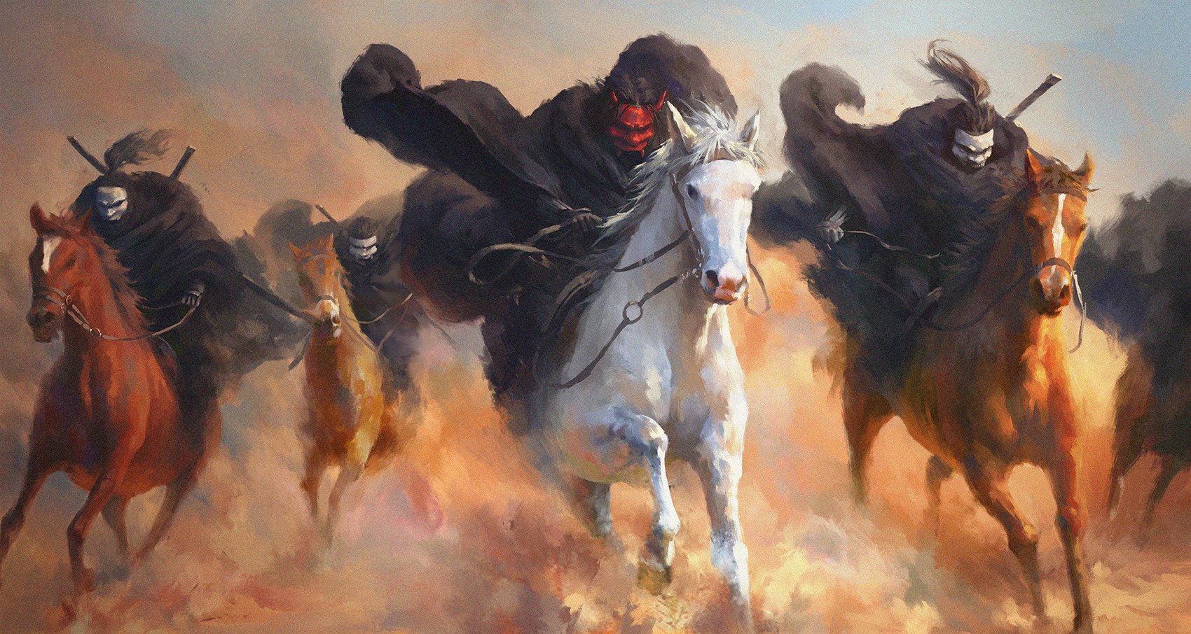 Download Warrior Horse Mask Fantasy Samurai Fantasy Warrior Art