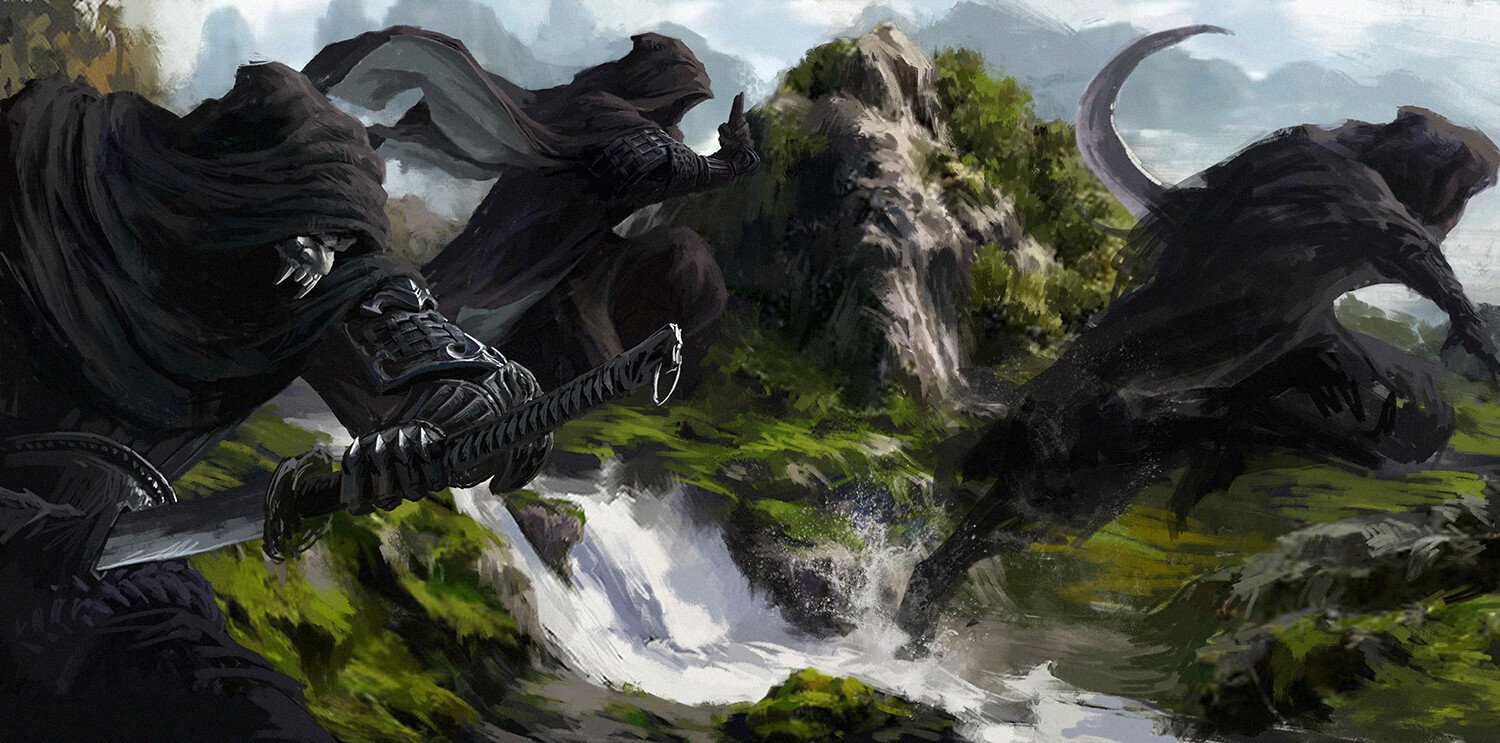 Download Katana Hood Fantasy Warrior Fantasy Warrior Art