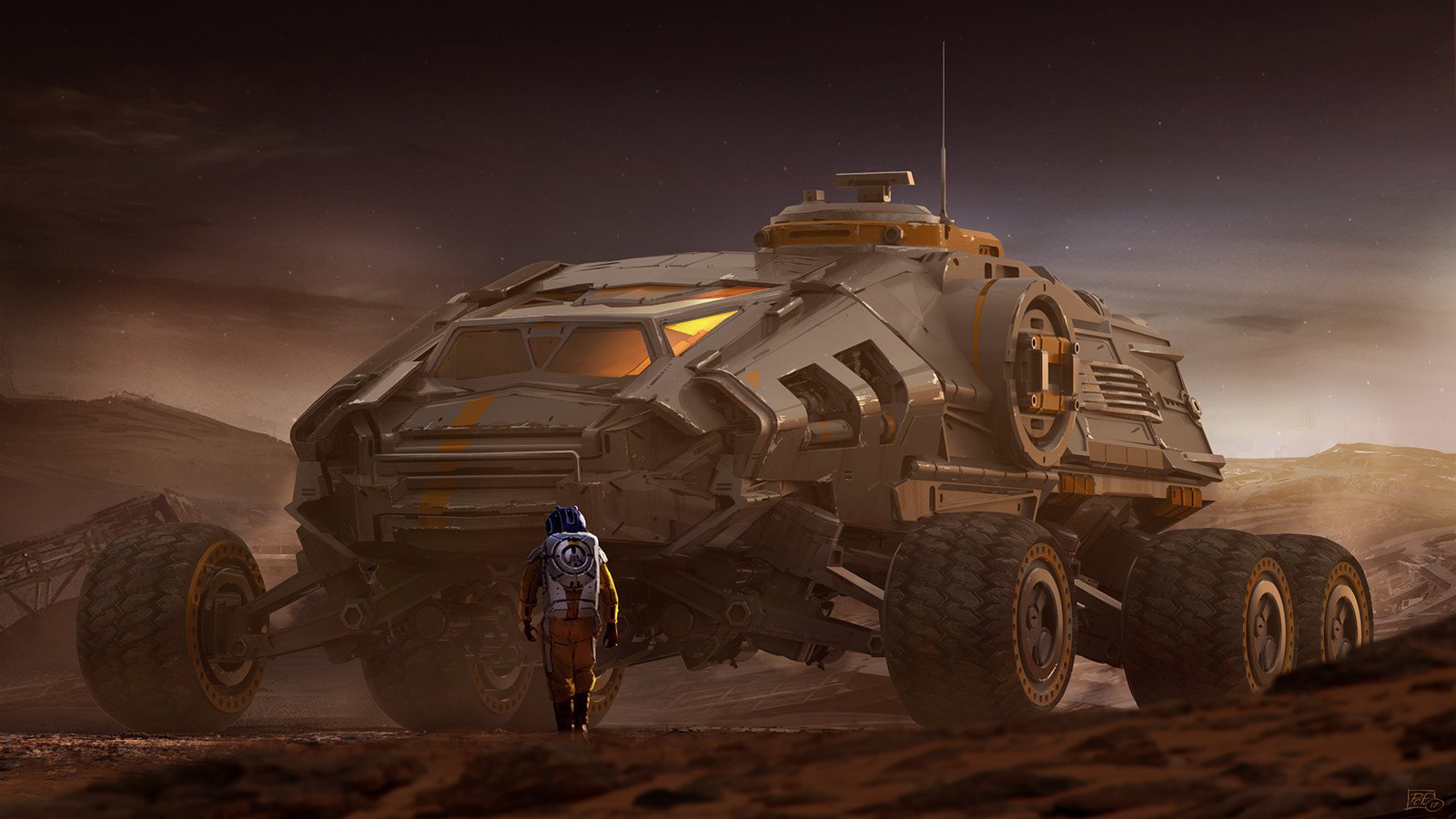 Download Astronaut Sci Fi Vehicle Art
