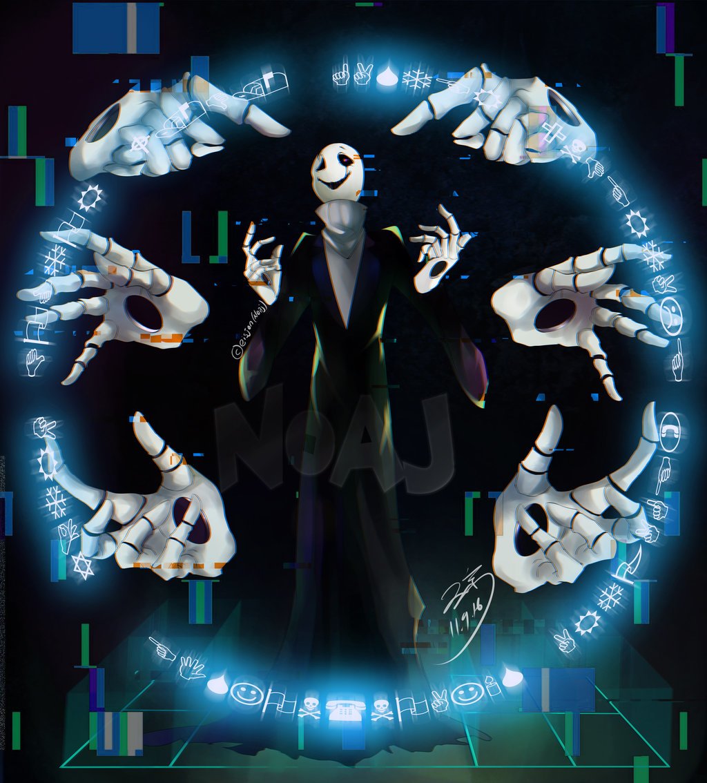 Download Gaster (Undertale) Video Game Undertale Art, image size:1024x1134