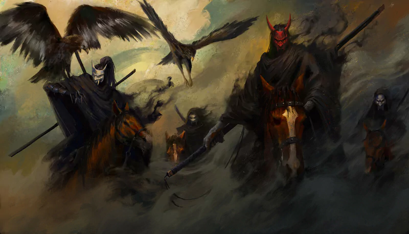 horse katana fantasy samurai Image