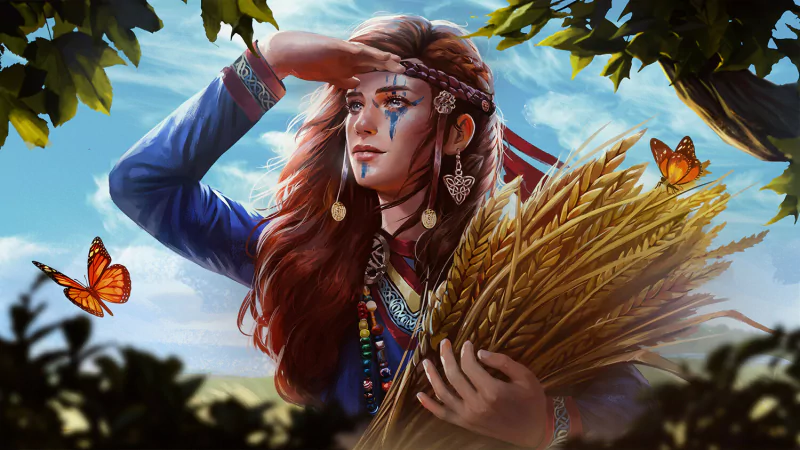  Viking Girl by Baya Ochkaeva