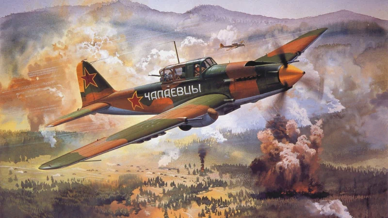  Il-2M after an attack.