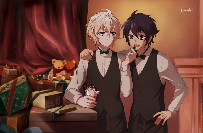 Yūichirō Hyakuya Mikaela Hyakuya Anime Seraph of the End Image