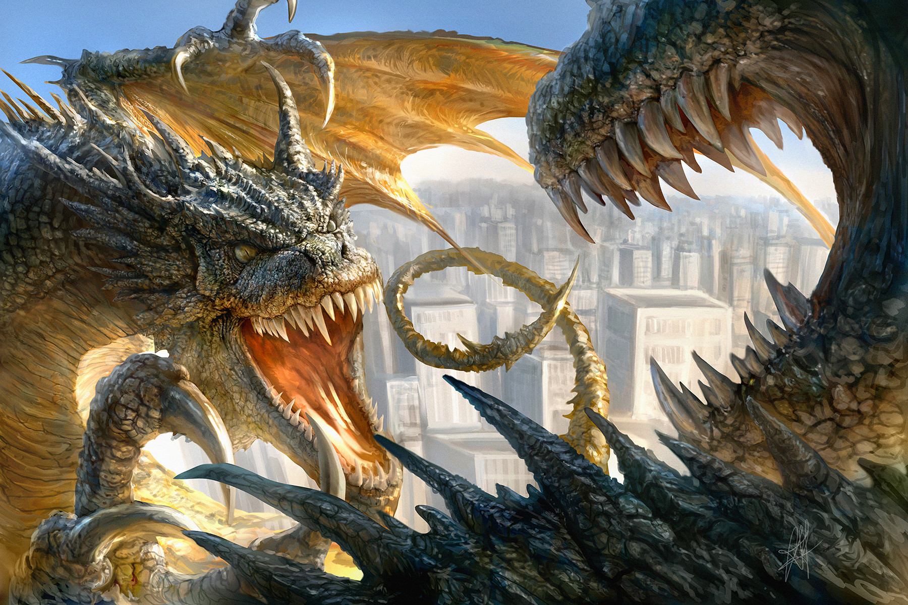 Dragon Fight by Chris Scalf
