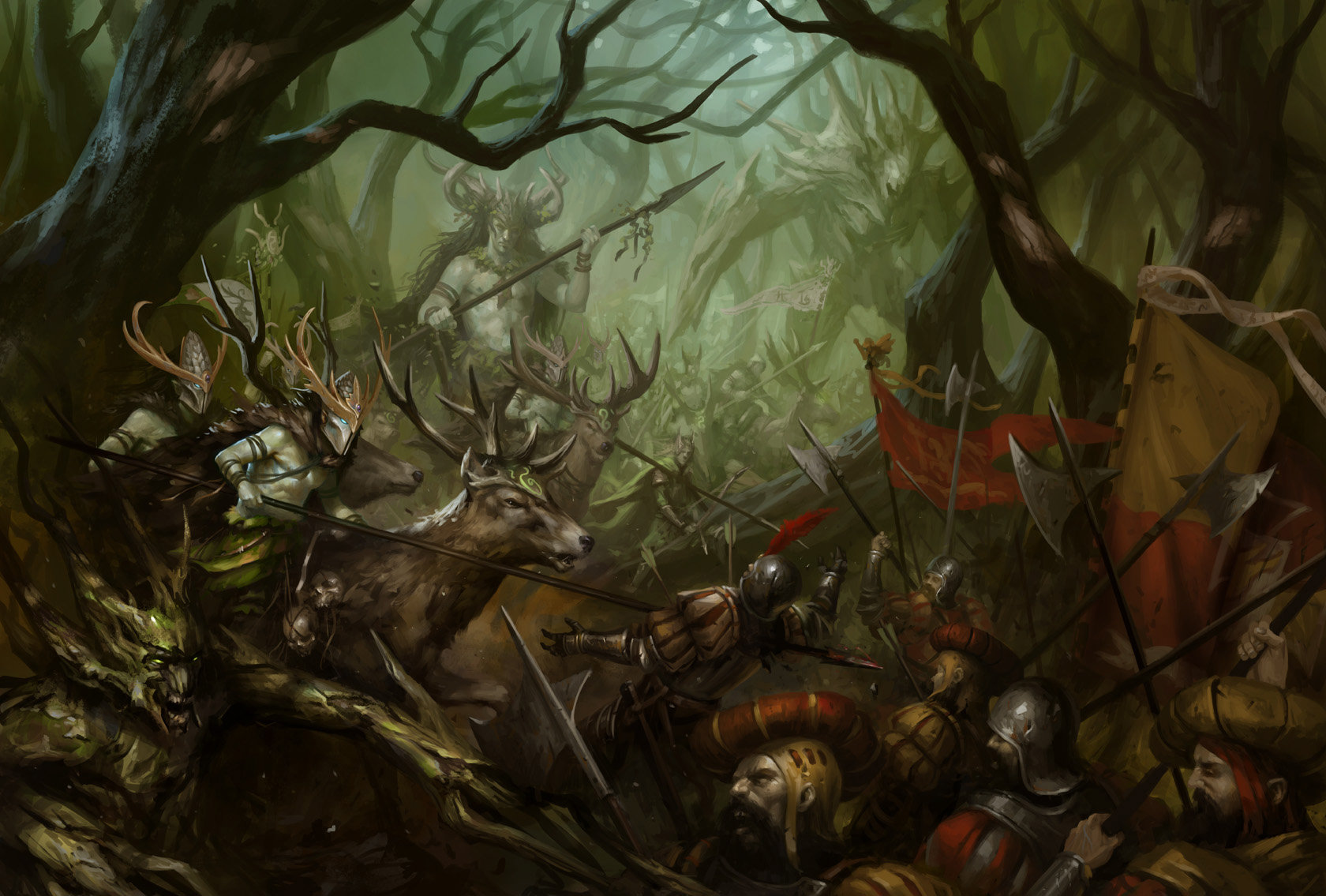 Fantasy Battle Art by Daarken