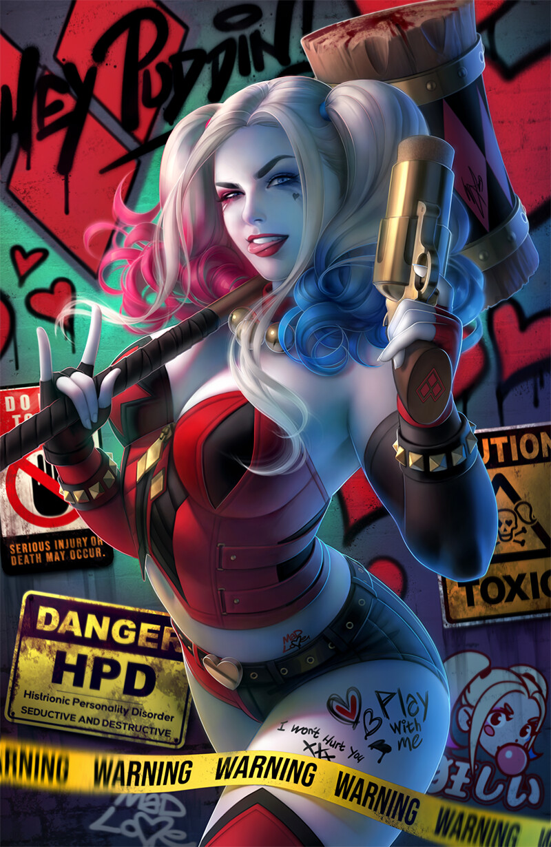 Harley Quinn Art by Warren Louw