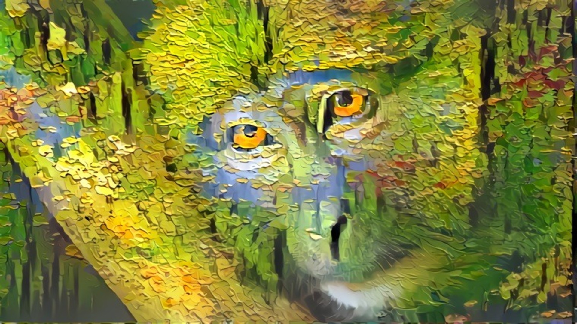 A piece of art I created out of a simple chimpanzee image, hope u like it :) by NatureWorshiper