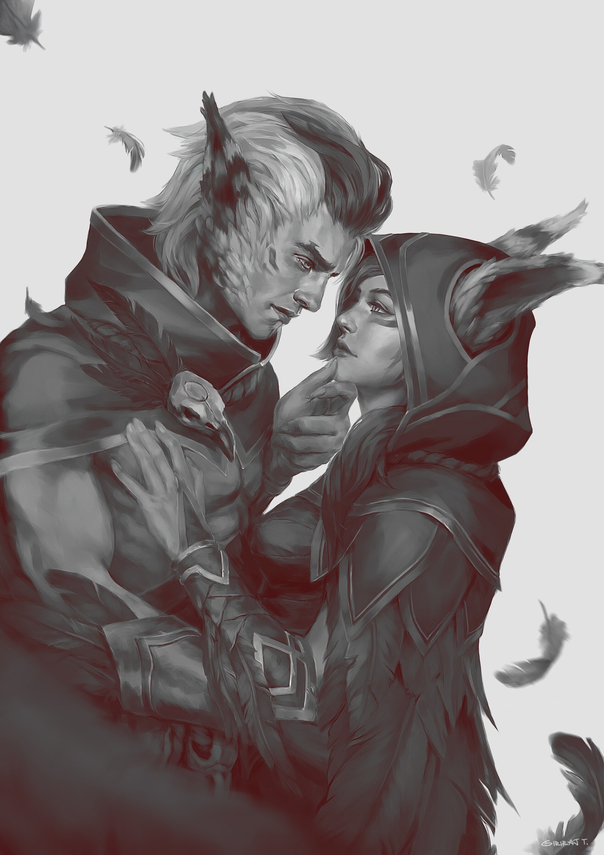 Download Rakan (League Of Legends) Xayah (League Of Legends) Video Game League Of Legends Art