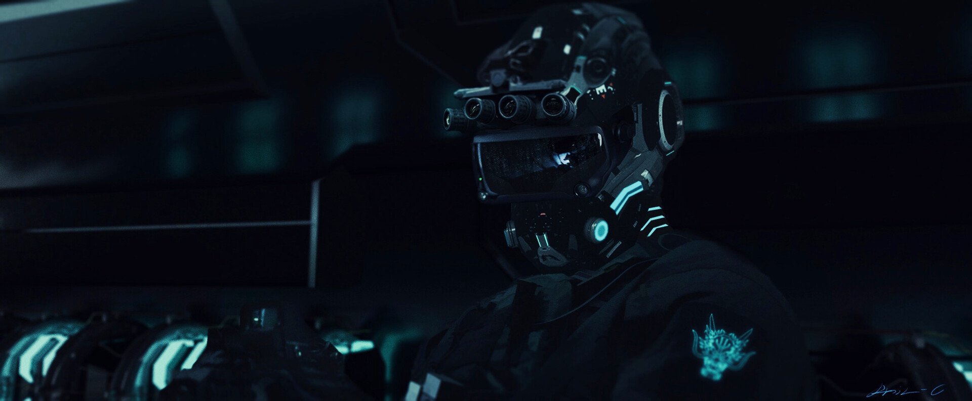 Download Helmet Sci Fi Warrior Art