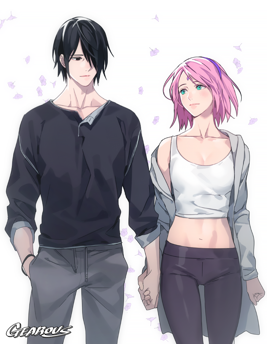 Download Sakura Haruno Sasuke Uchiha Anime Boruto Art