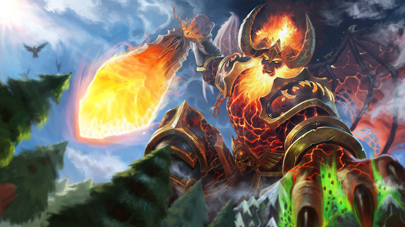 Download Sargeras (World Of Warcraft) Video Game World Of Warcraft Art