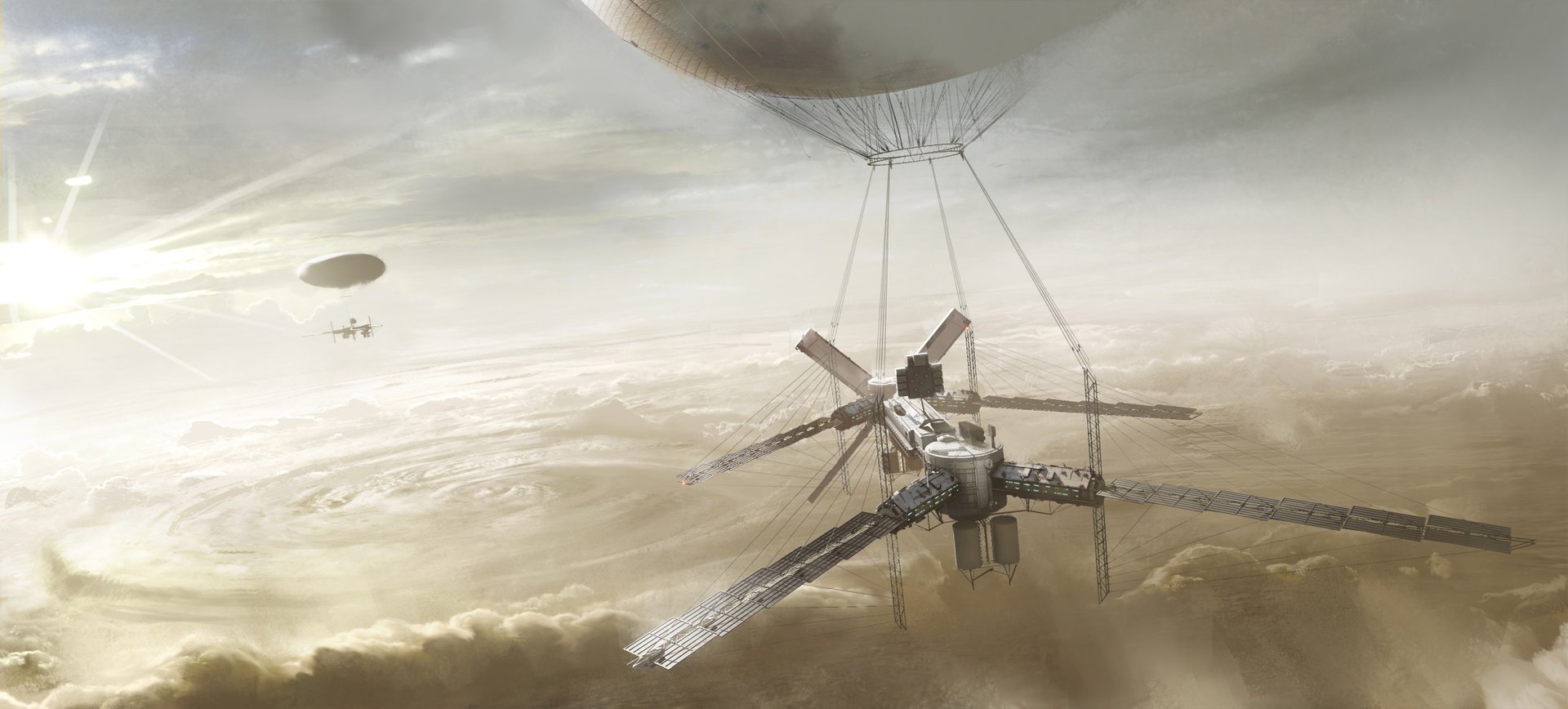 Download Cloud Sci Fi Spaceship Art