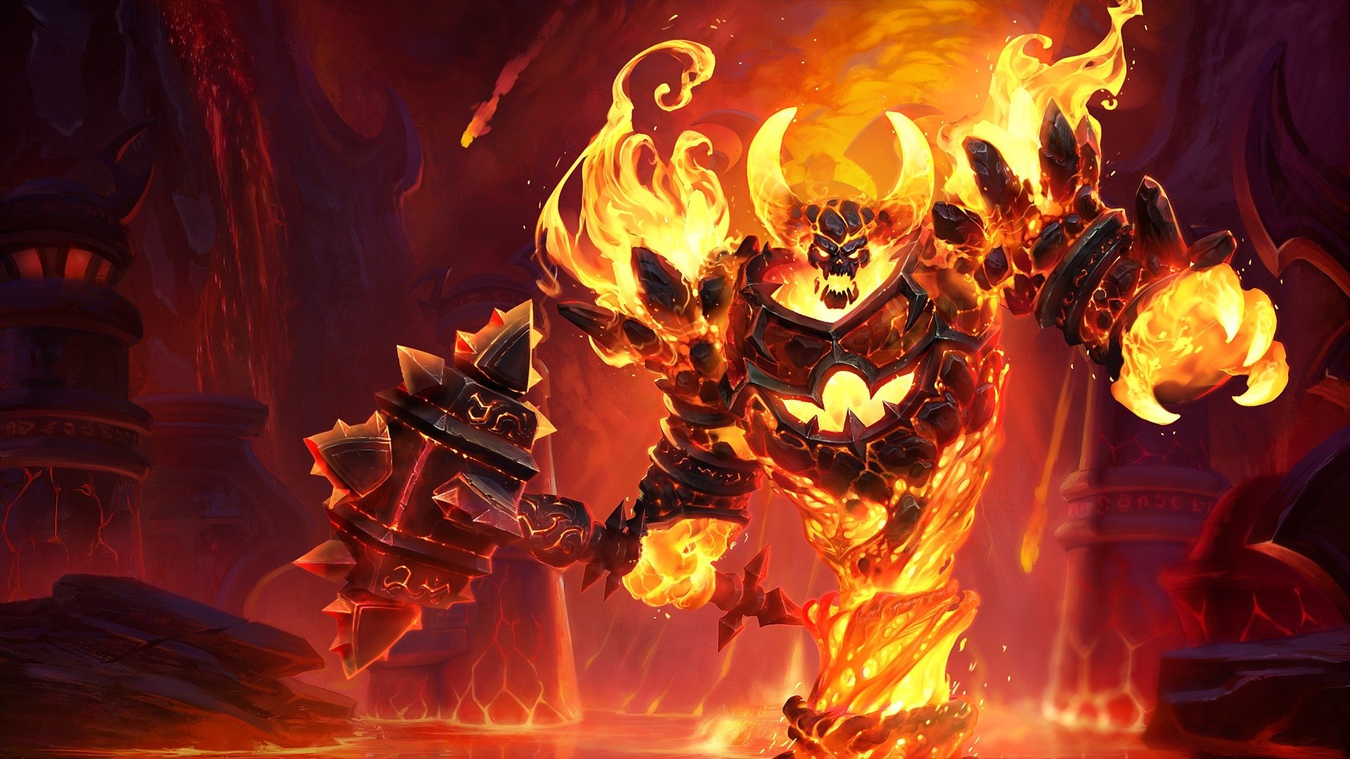 Download Ragnaros (World Of Warcraft) Video Game Heroes Of The Storm Art