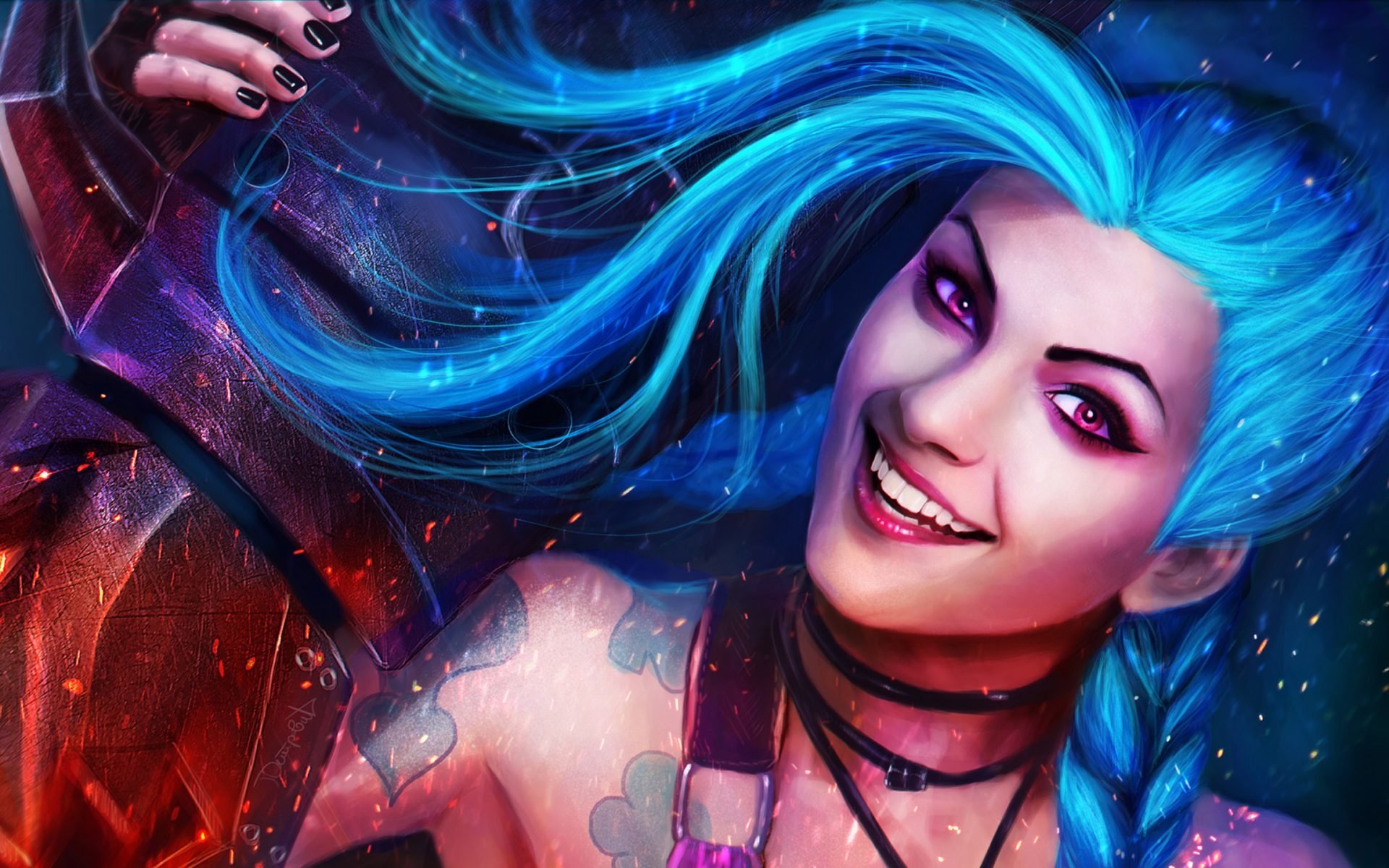 Download Jinx (League Of Legends) Video Game League Of Legends Art