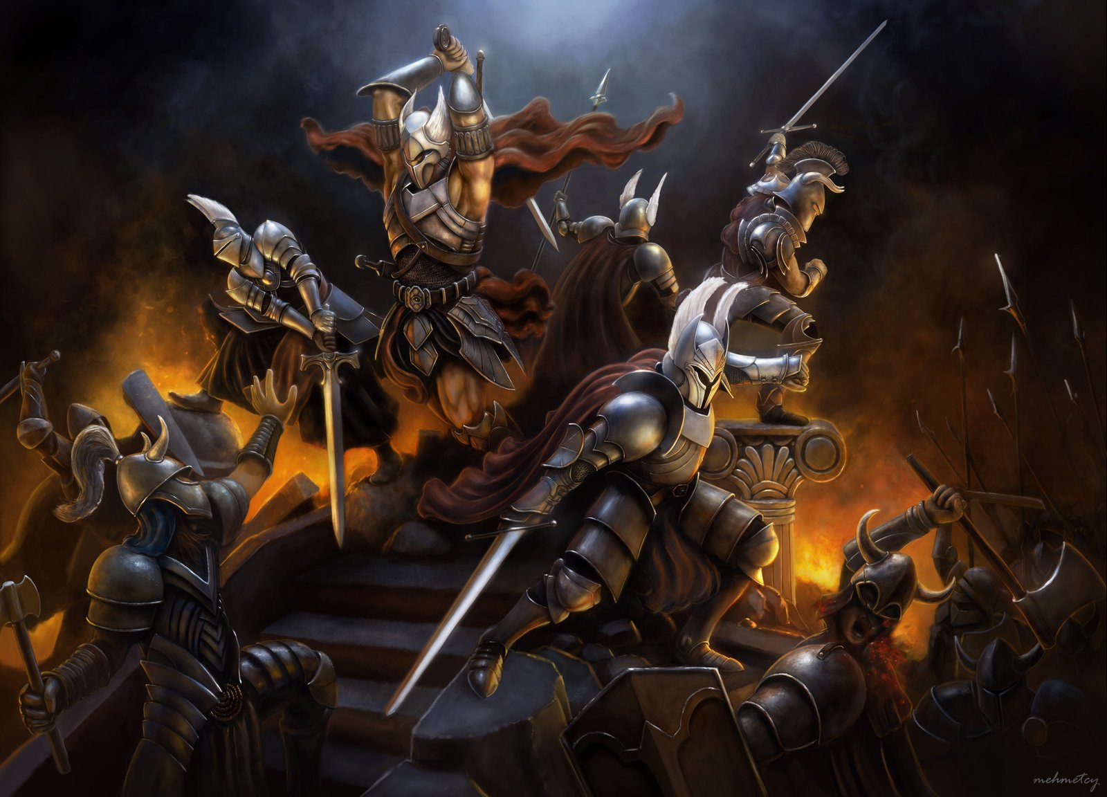 Download Armor Knight Warrior Fantasy Battle Fantasy Warrior Art