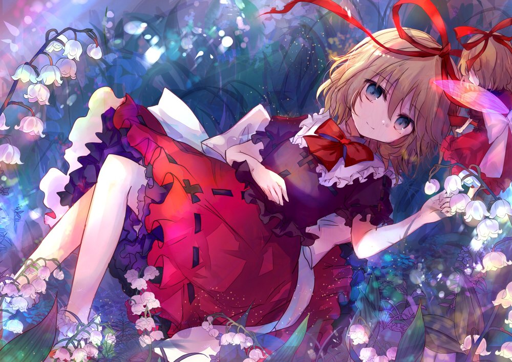 Download Su-San (Touhou) Fairy Short Hair Bluebell Blonde Medicine Melancholy Anime Touhou Art