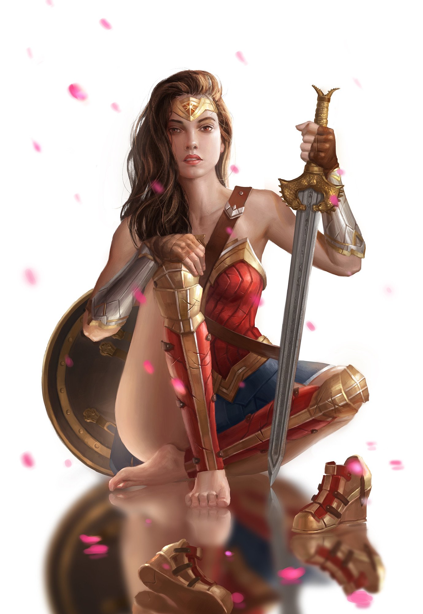 Download Feet Barefoot Sword DC Comics Comic Wonder Woman Art